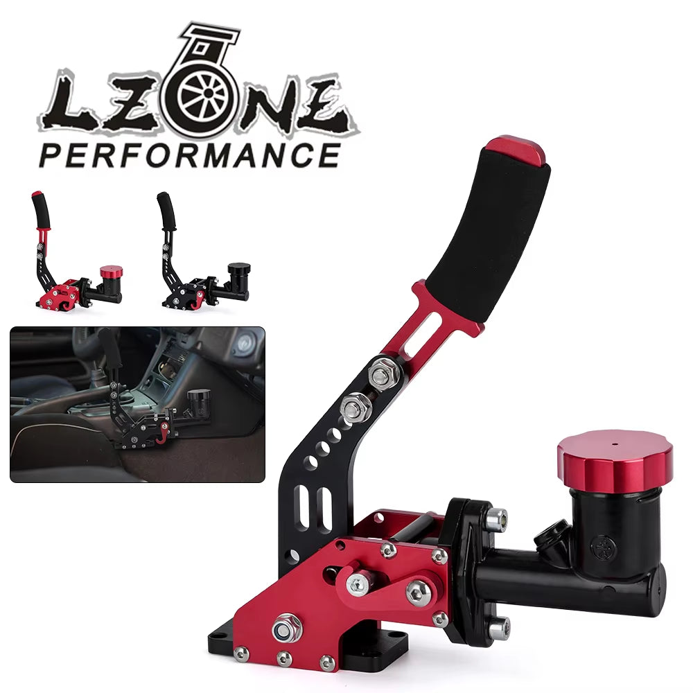 LZONE Racing Hydraulic Drift Handbrake Gear Lever with Oil Tank Hydro E-Brake Rally 0.75Bar 3/8-24 Parking Adjustable Brake
