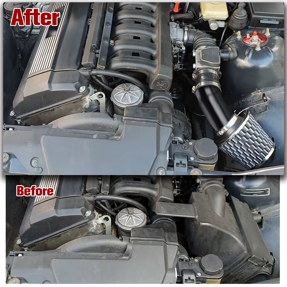 DriveWayz - Universal 3" Air Intake & Filter Kit | Turbo Induction Pipe 76MM
