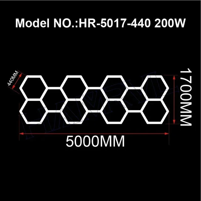 HexaGlow LED Workshop Lights