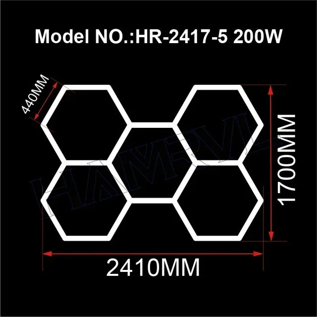 HexaGlow LED Workshop Lights