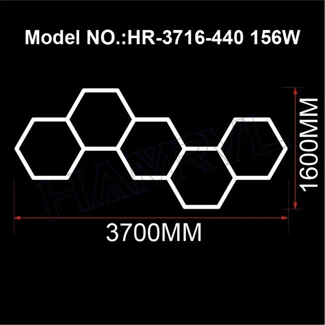 HexaGlow LED Workshop Lights