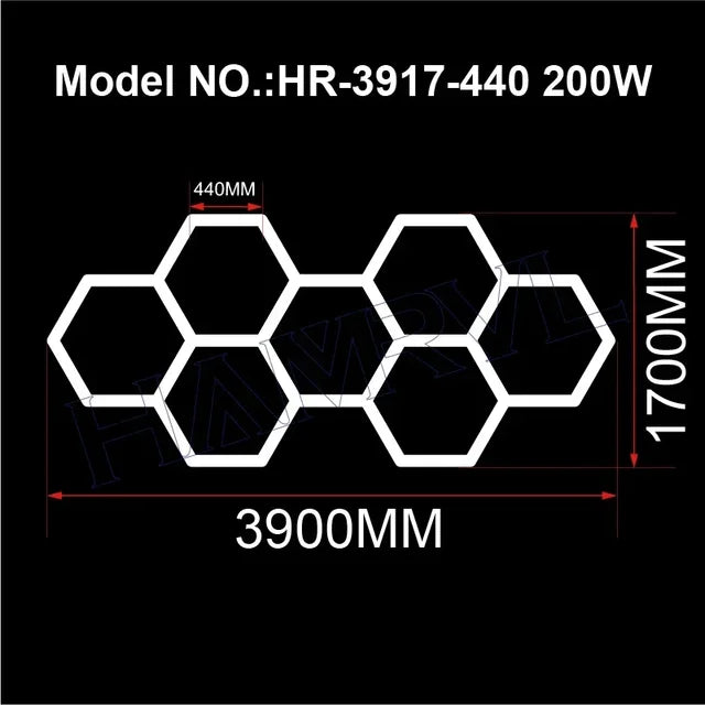HexaGlow LED Workshop Lights