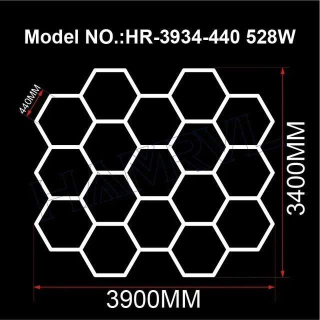 HexaGlow LED Workshop Lights