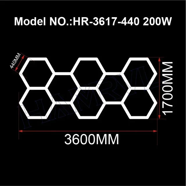 HexaGlow LED Workshop Lights