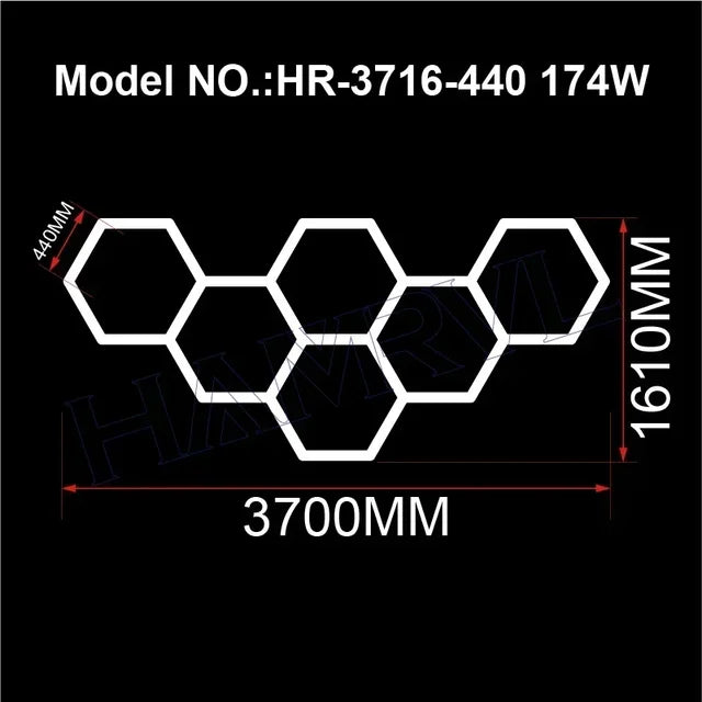 HexaGlow LED Workshop Lights