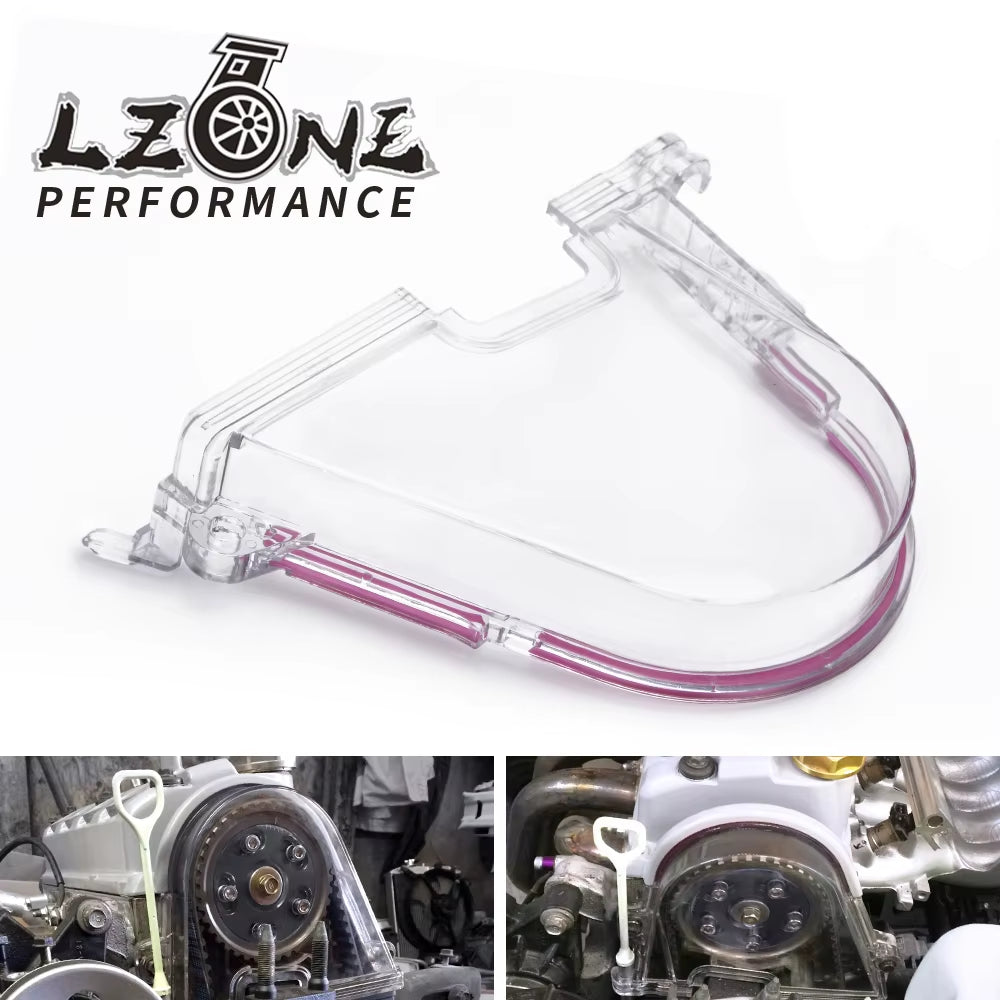 DriveWayz - Clear Cam Gear Cover Timing Belt Turbo Crank Pulley for JR6337
